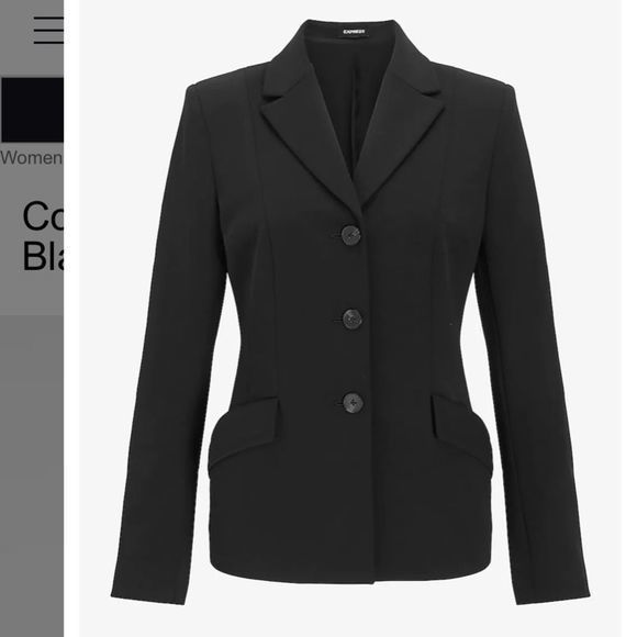 Conscious Edit Notch Lapel Blazer size small Express women's suit jacket NWT - Picture 4 of 6